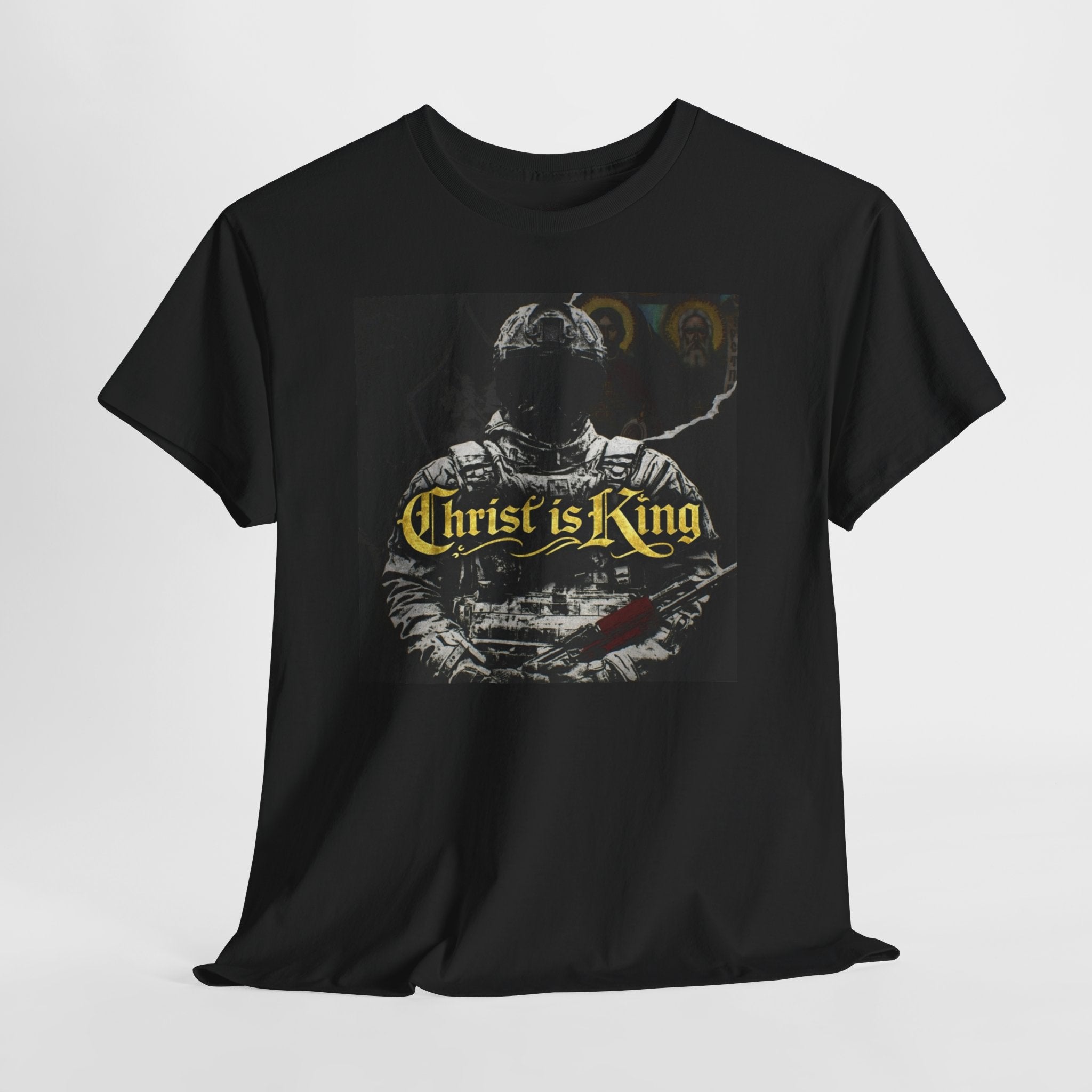 Christian Astronaut T‑Shirt — "Christ is King" Graphic Tee