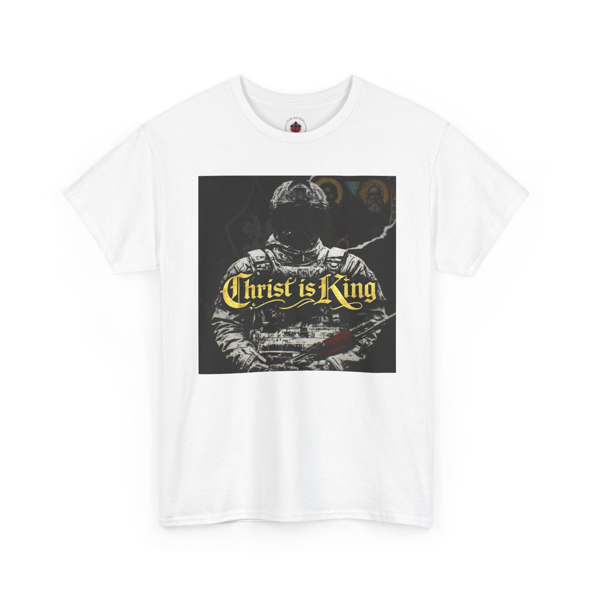Christian Astronaut T‑Shirt — "Christ is King" Graphic Tee
