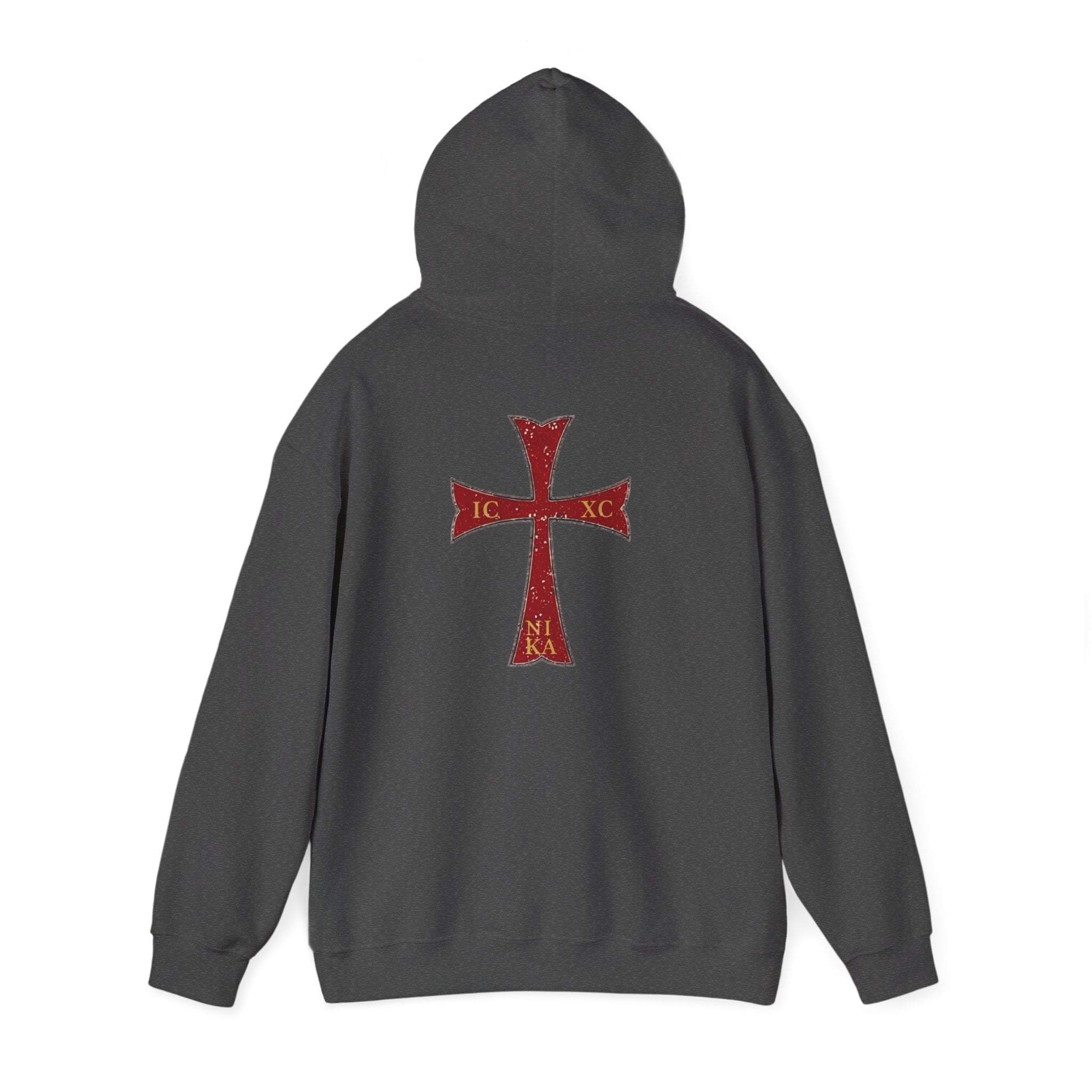 "Jesus Christ Conquers" - Crimson Templar Cross Hoodie