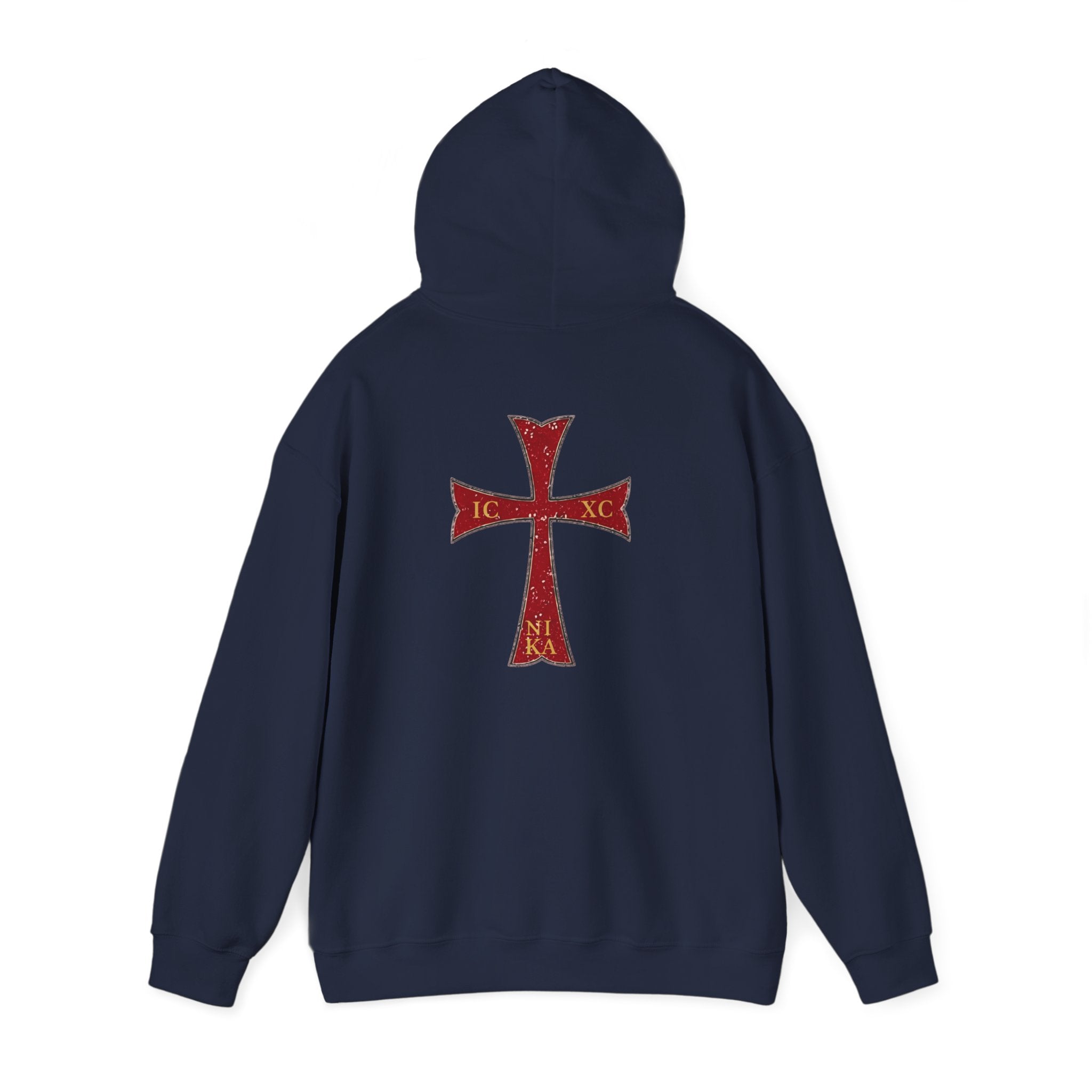 "Jesus Christ Conquers" - Crimson Templar Cross Hoodie
