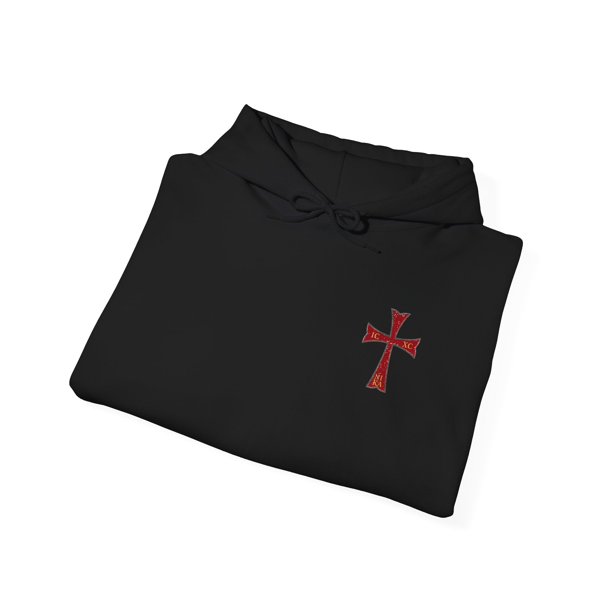 "Jesus Christ Conquers" - Crimson Templar Cross Hoodie