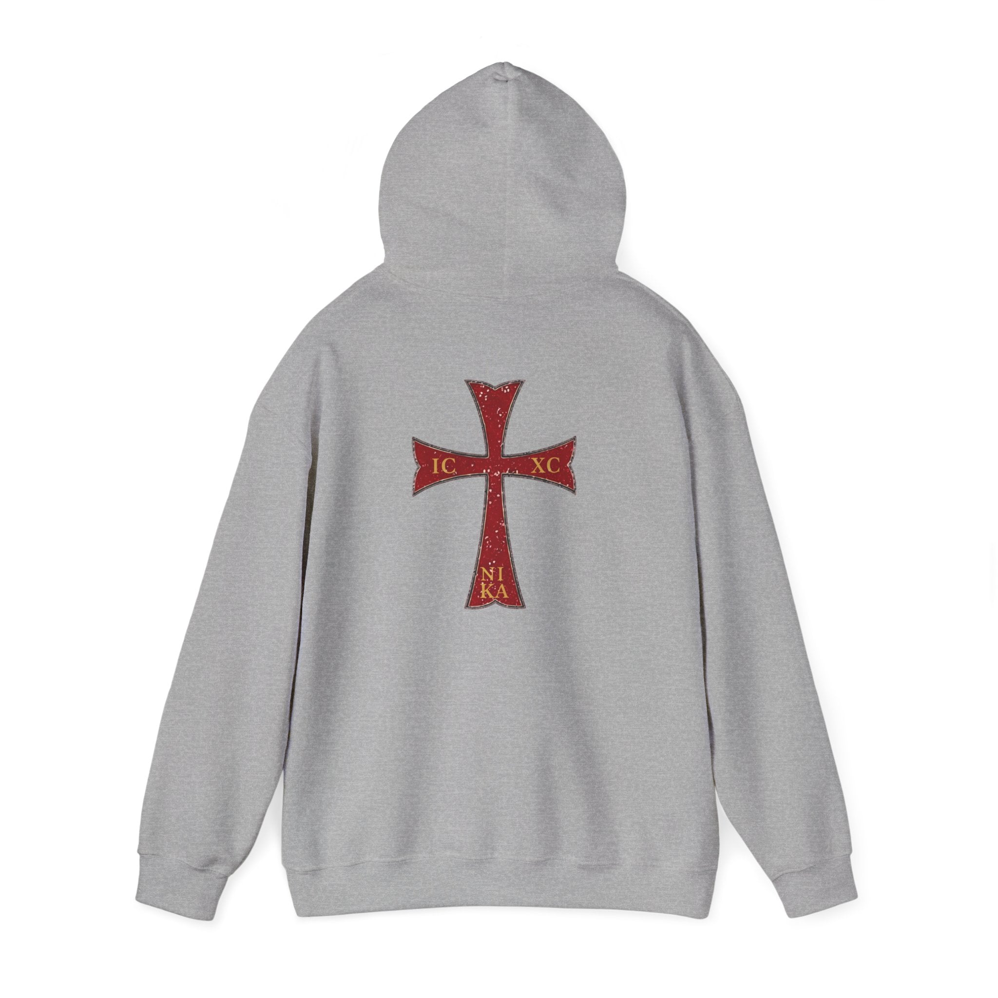 "Jesus Christ Conquers" - Crimson Templar Cross Hoodie