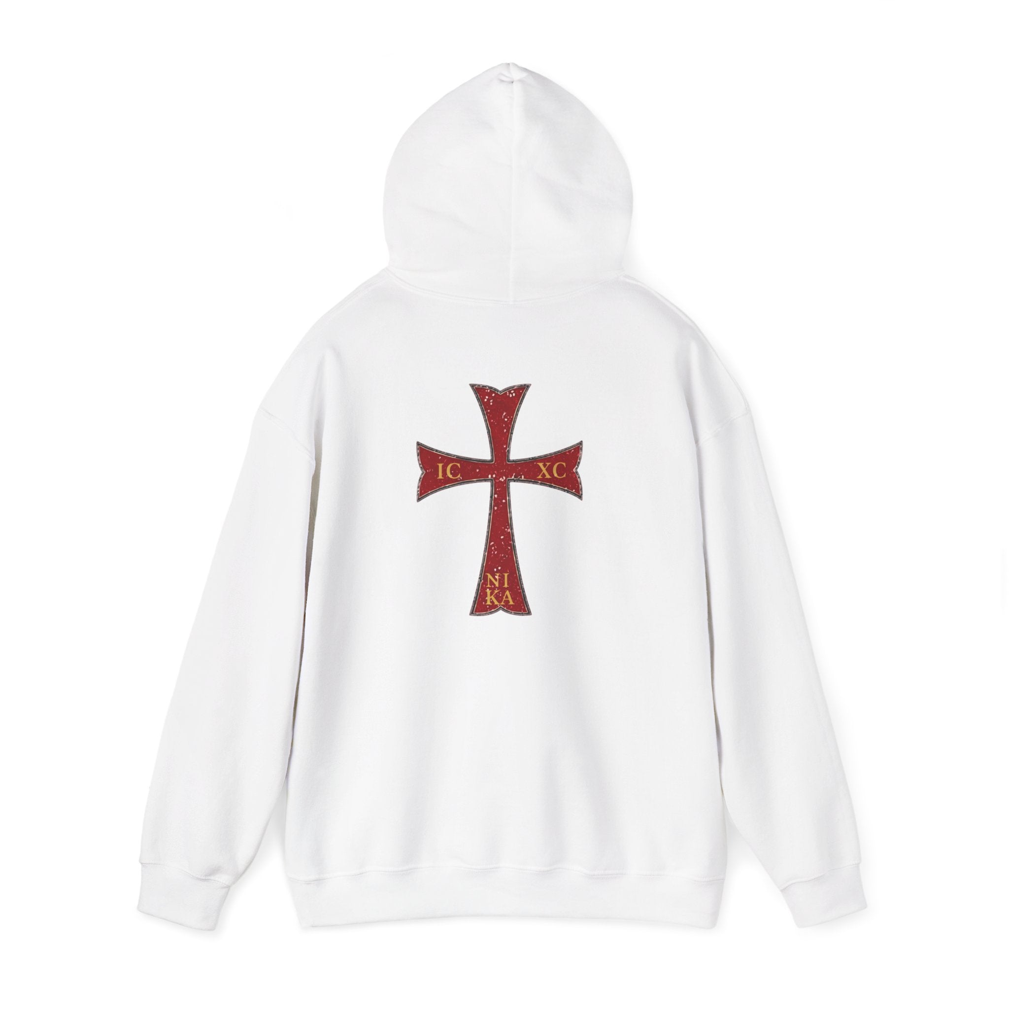 "Jesus Christ Conquers" - Crimson Templar Cross Hoodie