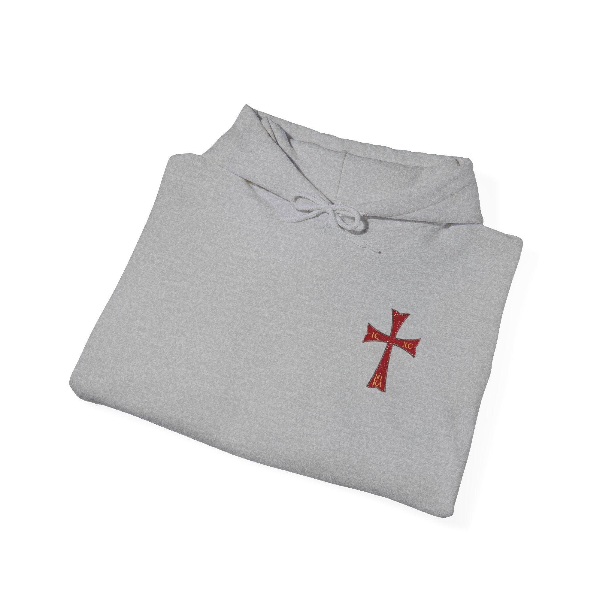 "Jesus Christ Conquers" - Crimson Templar Cross Hoodie