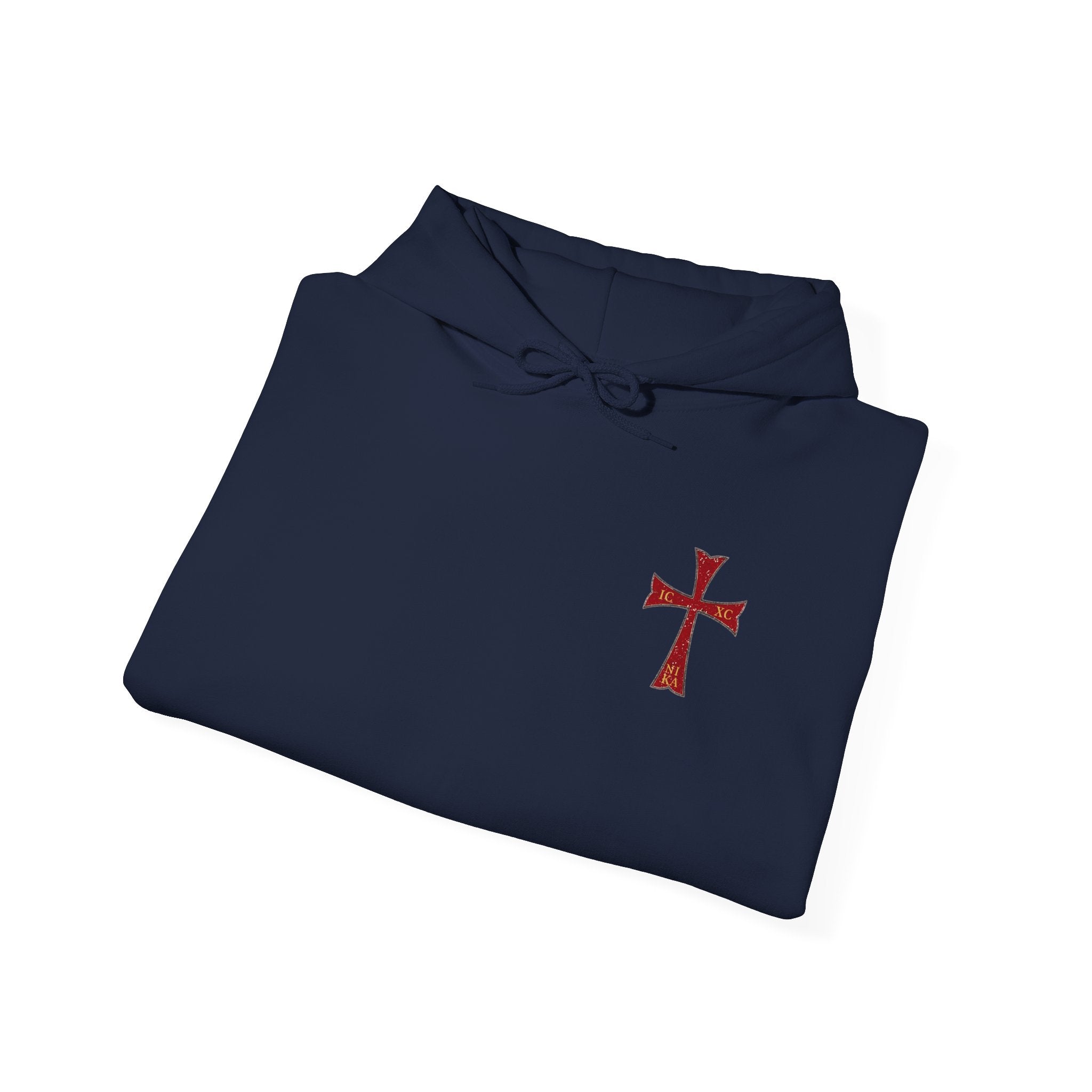 "Jesus Christ Conquers" - Crimson Templar Cross Hoodie
